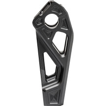 Fastback Risers — 1" Clamping Diameter, 6" Rise, Black Anodized
