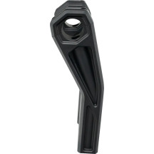 Ascent Pro Risers — 8" rise, 1-1/4" clamp, 1-1/2" pullback, black anodized