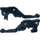 Juego de palancas ajustables Anthem Pro para modelos Harley — Corto plegable, ajustable a 1.5", negro pulido