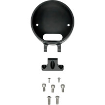 Round Gauge Bezel Kit for Ascent Pro Riser — Black, Anodized
