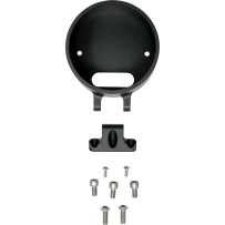 Round Gauge Bezel Kit for Ascent Pro Riser — Black, Anodized