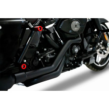 True Duals Header — Black, 2-Into-2 System