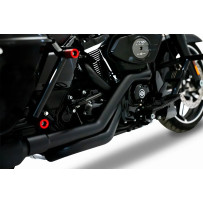 True Duals Header — Black, 2-Into-2 System