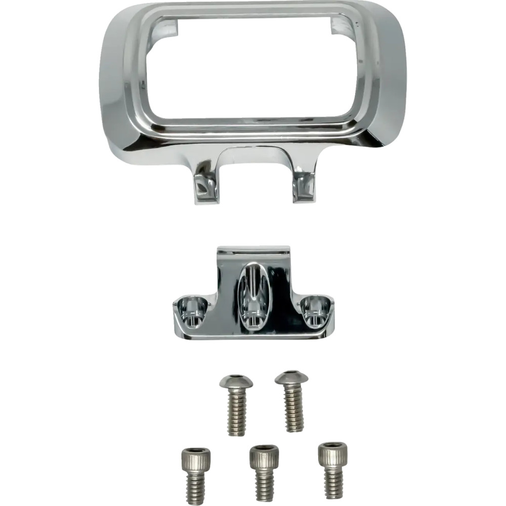 Digital Gauge Bezel Kit for Ascent Pro Riser — Chrome, Billet Aluminum
