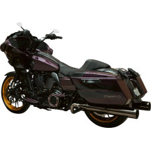 Saddlebag Latch Covers — Black Gloss, Billet Aluminum, Pair
