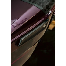 Saddlebag Latch Covers — Black Gloss, Billet Aluminum, Pair