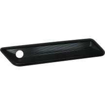 Saddlebag Latch Covers — Black Gloss, Billet Aluminum, Pair