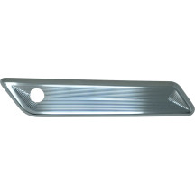Saddlebag Latch Covers — Chrome, Billet Aluminum
