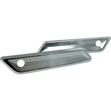 Saddlebag Latch Covers — Chrome, Billet Aluminum