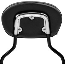 3-Point Sissy Bar Pad Bracket — 6-1/4\", fits Harley-Davidson standard-height sissy bars, chrome
