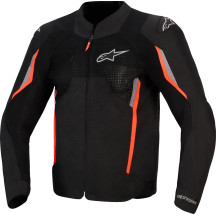 Chaqueta AST v3 Air — Ajuste sport, Negro/Rojo Fluo/Gris oscuro, S