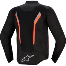 Chaqueta AST v3 Air — 3XL, negro/rojo flúor/gris oscuro