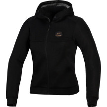 Stella Chrome Super Airflow Sudadera con capucha — XS, ajuste anatómico, para mujer, negro