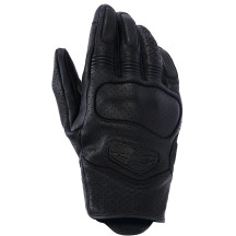 Mustang V3 Leather Gloves — S, Black, Men's