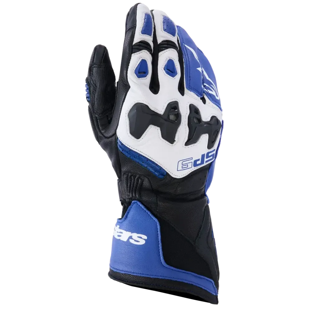 SP-9 Gloves — L, Black/Blue/Navy/White