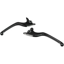 Hand Levers — fits Harley Touring models, Black Polished