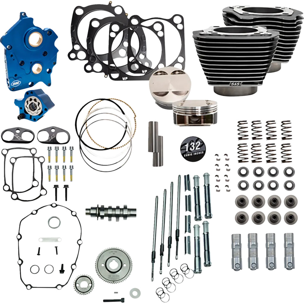132" Power Package — 132", 4.320", 11:1, Gear, Black Granite
