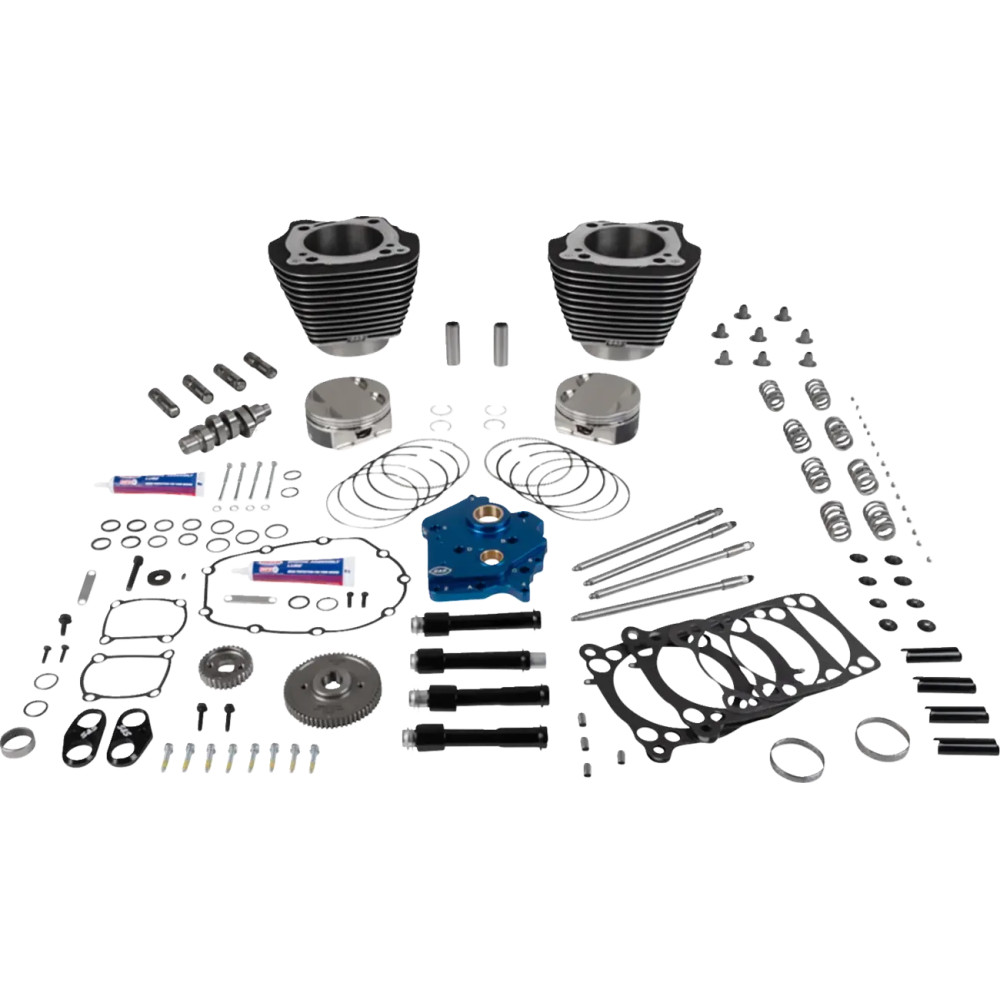 Engine Performance Kit — 129 in, 4.320 in, 11.0:1, Gear, Wrinkle Black