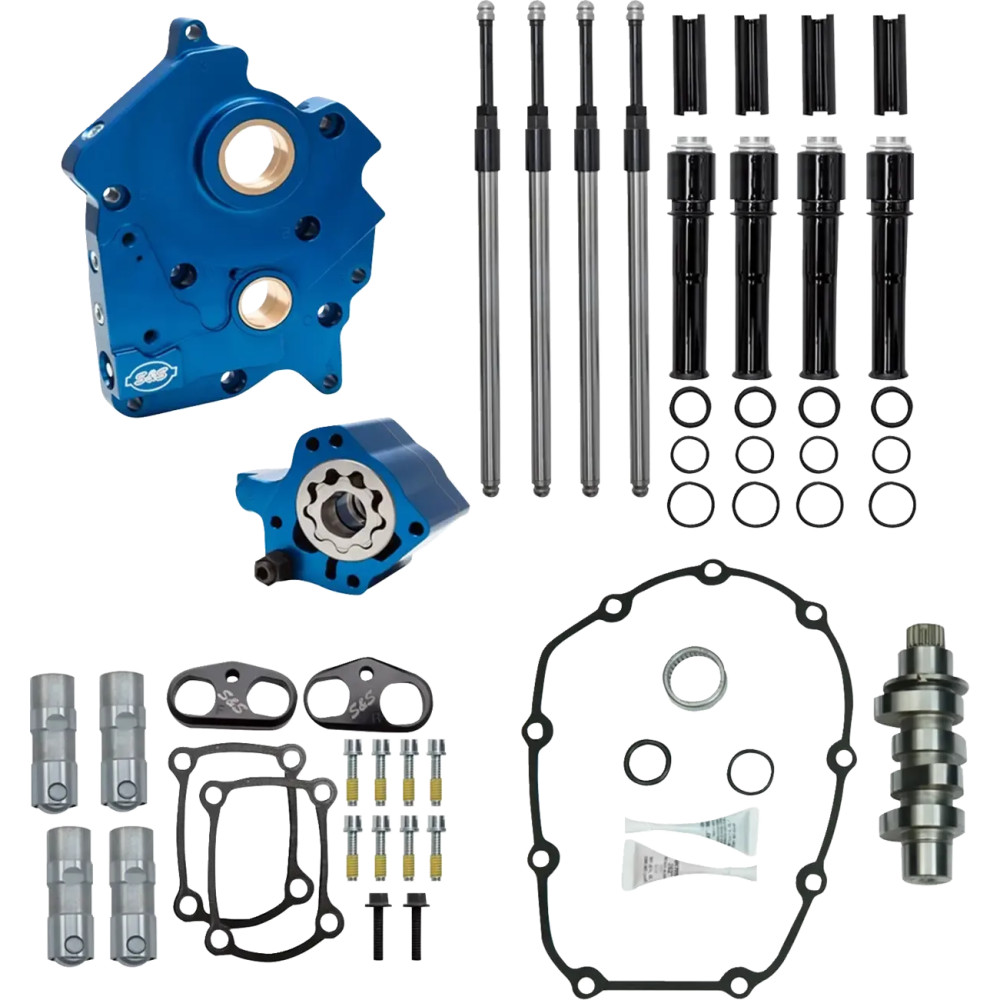 Cam Chest Kit with HPT560 Cam — Chain Drive, Black Pushrod Tubes