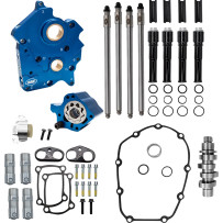 Cam Chest Kit for M8 — Chain Drive, 496 Series, Black Pushrod Tubes
