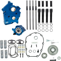 Cam Chest Kit without Cams for Gear Drive M8 — Gear Drive, Black Pushrod Tubes