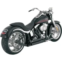 Shortshots Staggered Exhaust System — Chrome, Black