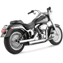 Vance & Hines Straightshots Exhaust System — 2-1/4" Chrome, 2-Into-2