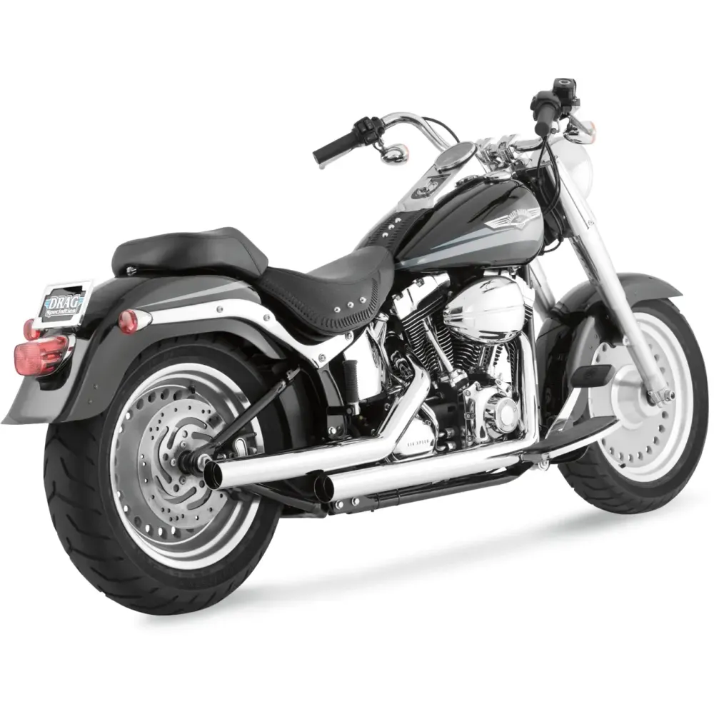 Vance & Hines Straightshots Exhaust System — 2-1/4" Chrome, 2-Into-2