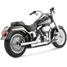 Vance & Hines Straightshots Exhaust System — 2-1/4" Chrome, 2-Into-2