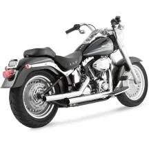 Vance & Hines Straightshots Exhaust System — 2-1/4" Chrome, 2-Into-2