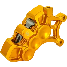 Mono Axial Brake Caliper — 6 Piston, Gold, Right, 356 mm (14")