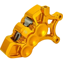 Mono Axial Brake Caliper — 6 Piston, Gold, Right, 356 mm (14")