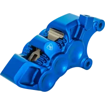 Mono Axial Brake Caliper — 6 Piston, Blue, Right, 356 mm (14")