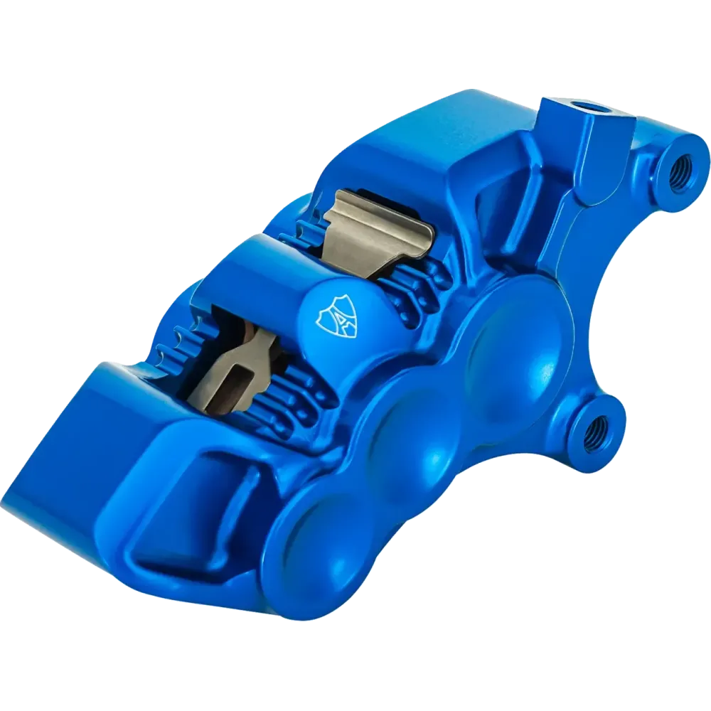Mono Axial Brake Caliper — 6 Piston, Blue, Right, 356 mm (14")