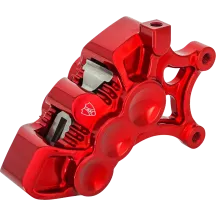 Mono Axial Brake Caliper — 6 Piston, Red, Right, 356 mm (14")