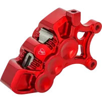Mono Axial Brake Caliper — 6 Piston, Red, Right, 356 mm (14")