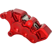 Mono Axial Brake Caliper — 6 Piston, Red, Left, 356 mm (14")