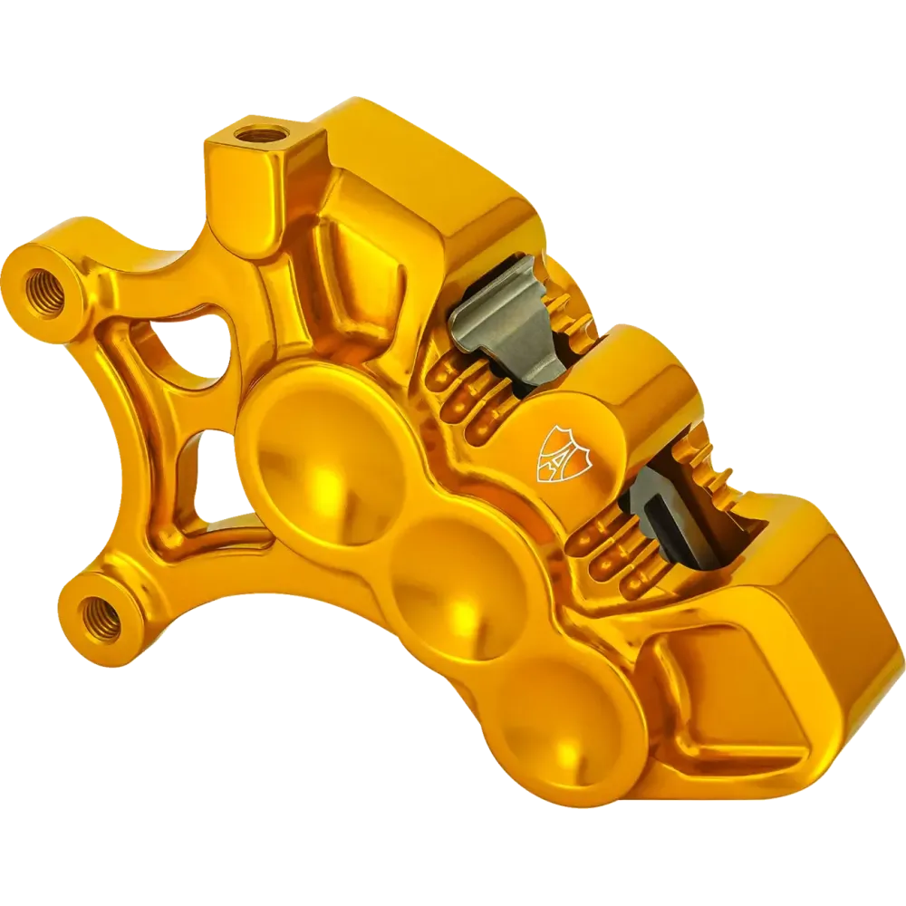 Mono Axial Brake Caliper — 6 Piston, Axial, Left, Gold, 356 mm (14")