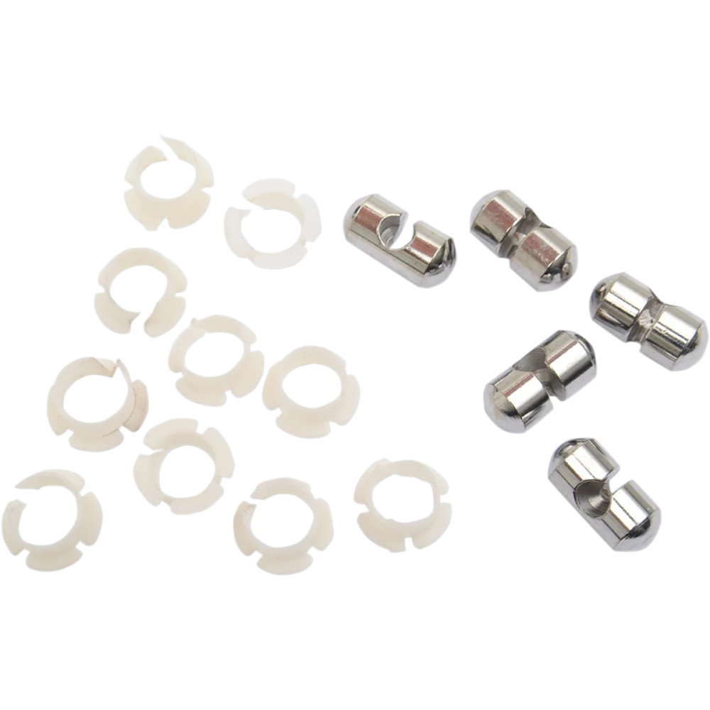 Clutch/Brake Cable Anchor Pin and Bushings Kit — 5-Pack, Silver