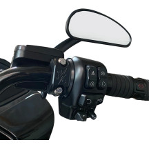 Abrazaderas de soporte de freno/embrague — Izquierda/Derecha, Negro