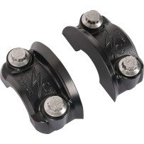 Abrazadera de Percha Speedway — Izquierda y Derecha, Negro Pulido