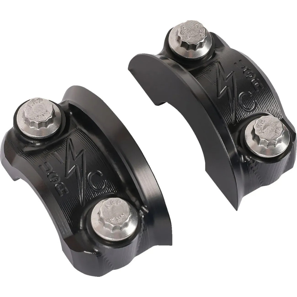 Abrazadera de Percha Speedway — Izquierda y Derecha, Negro Pulido