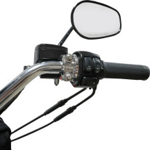 Abrazadera Speedway para percha — izquierda y derecha, cromado