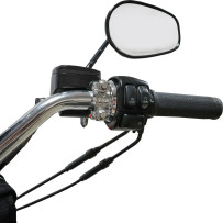 Abrazadera Speedway para percha — izquierda y derecha, cromado