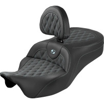 Asiento Roadsofa™ King — Negro, asiento biplaza, con respaldo del conductor