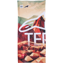 Tubular Buff® Peaks PrimaLoft® — Talla única, marrón/verde/rojo/tostado/blanco