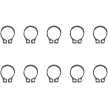 Retaining Rings — Clutch, Brake, Foot Peg, 10-pack, Silver