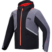 Chaqueta C-5 Drystar® — L, negro, rojo, gris