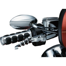 ISO®-Puños para Harley — 25.4 mm (1") diámetro de manillar, negro, cromo