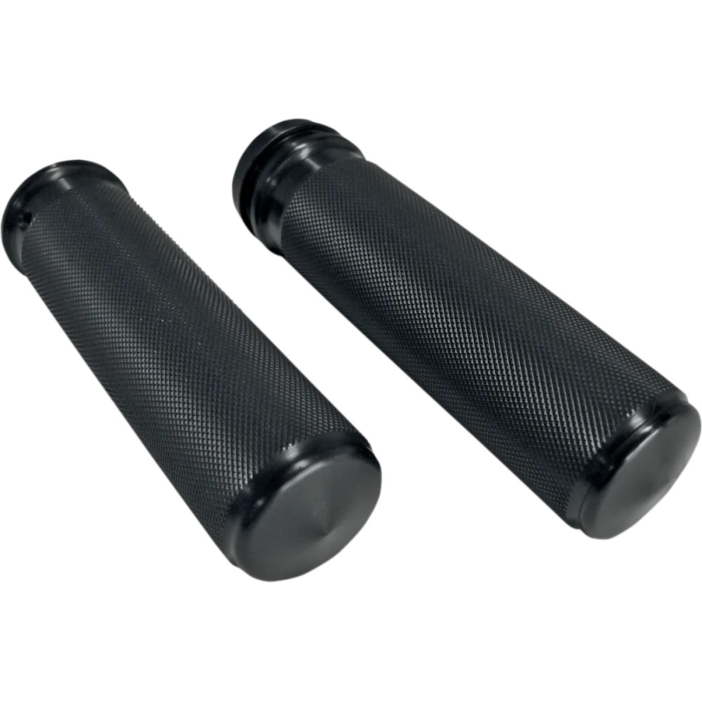 Sensor-Type Knurled Handgrips — 25.4 mm (1 in) fit, Black